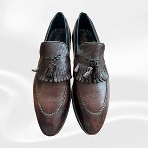 Rare Vintage Banister Tassel Loafers Men’s 10.5B Brown Leather Dress Shoes Made